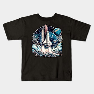 Exploring space Kids T-Shirt